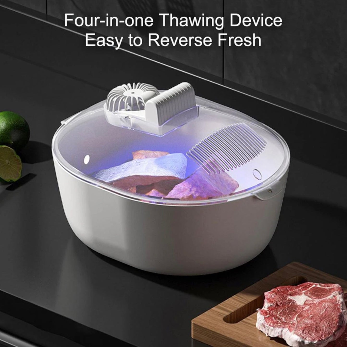 4 in 1 defroster, storage, drain & sterilisation basket