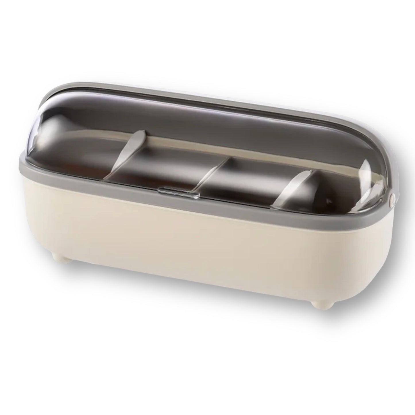 Kitchen Four Grid Split Seasoning Box
