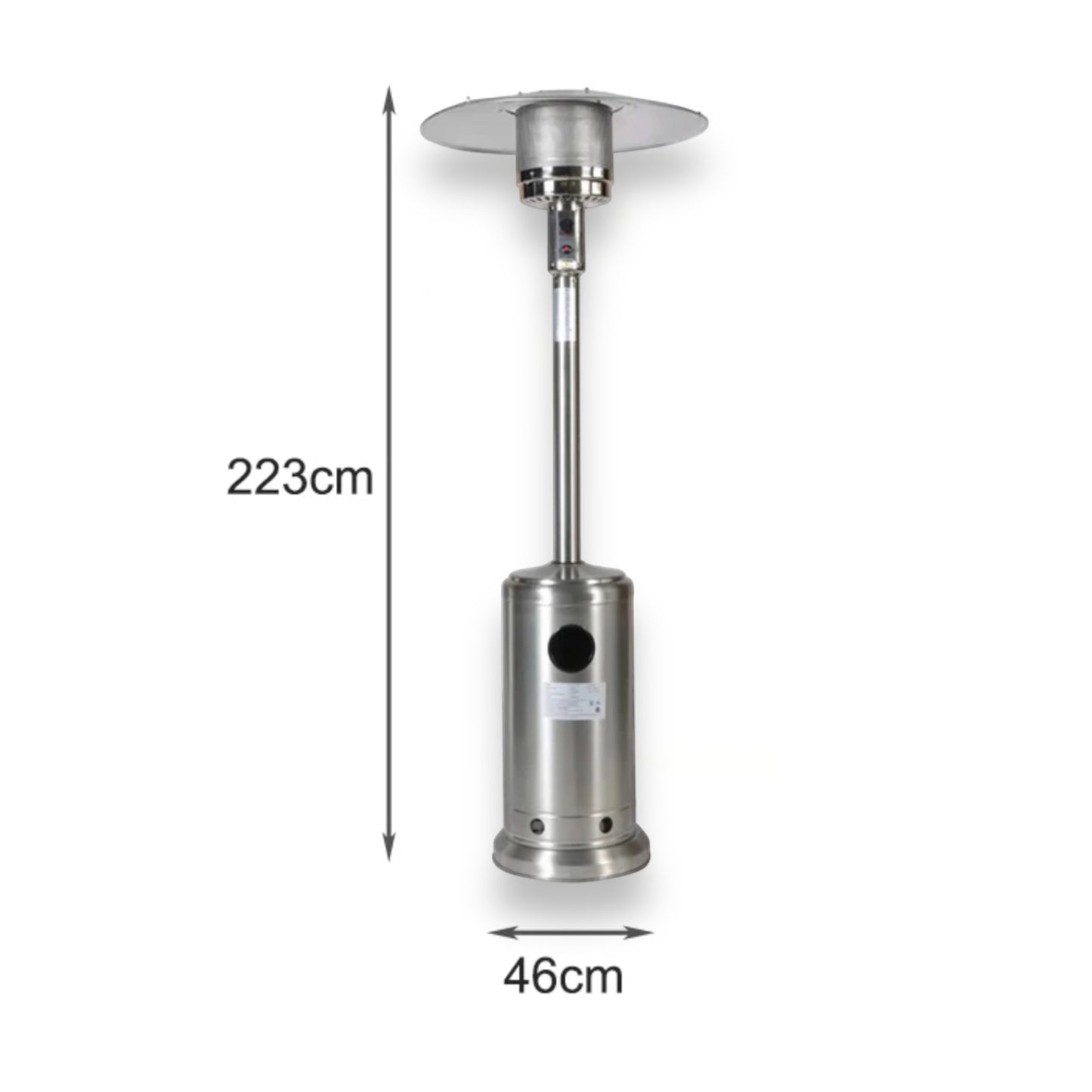 Patio gas heater