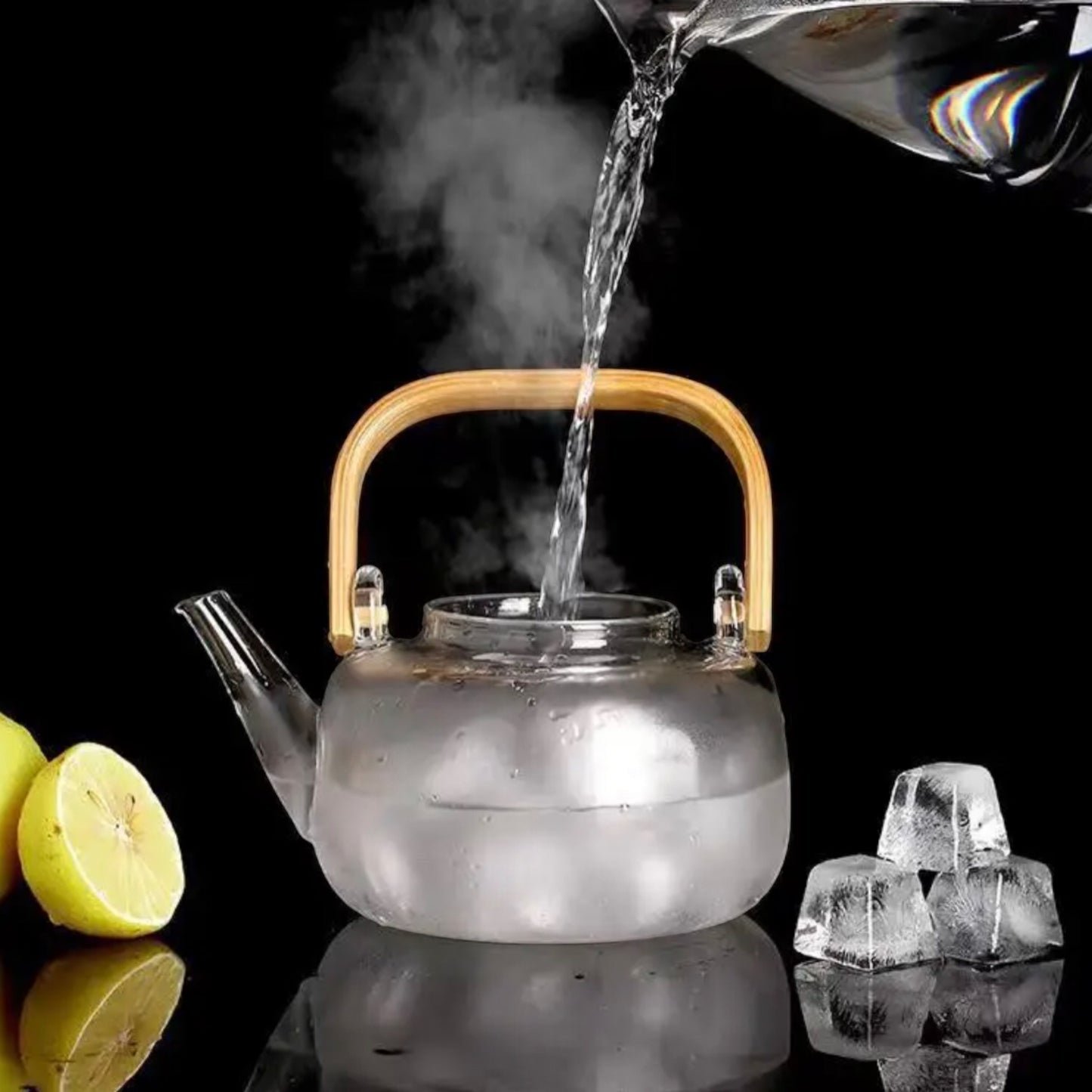 Stove top glass infuser kettle