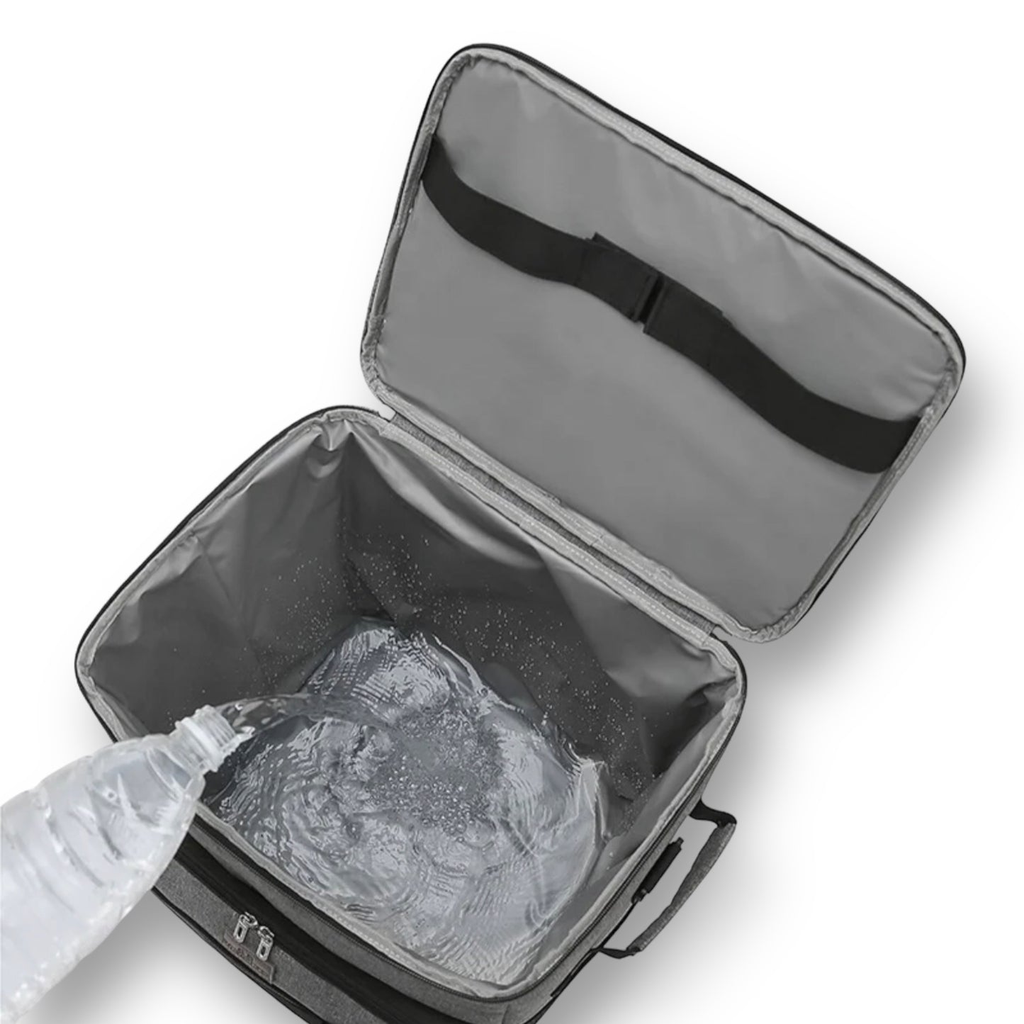 Foldable trolley thermal cooler bag