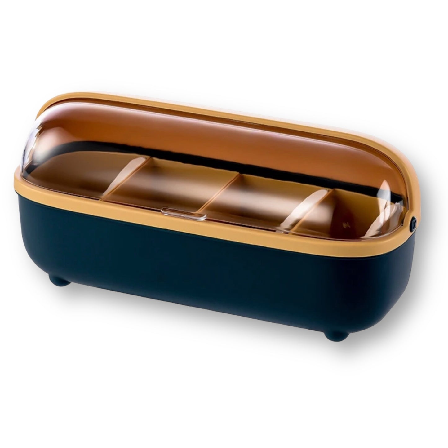 Kitchen Four Grid Split Seasoning Box