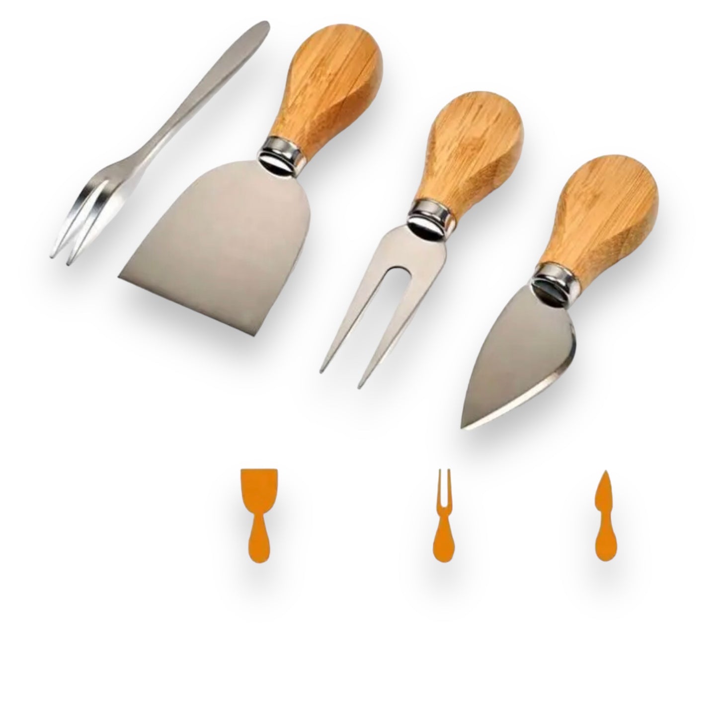 Bamboo charcuterie cheese board set