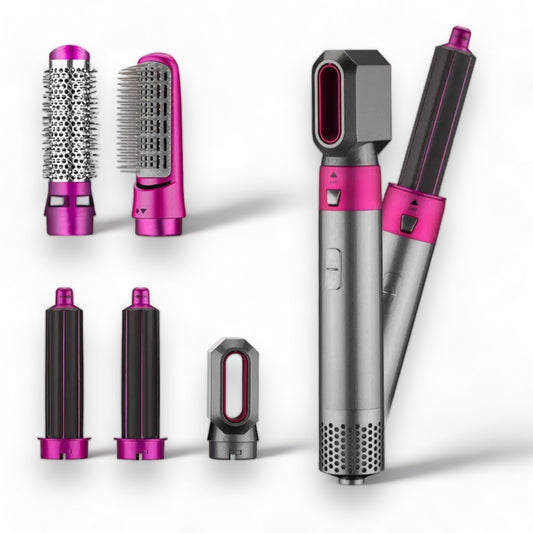 5 in 1 interchangeable hot air brush