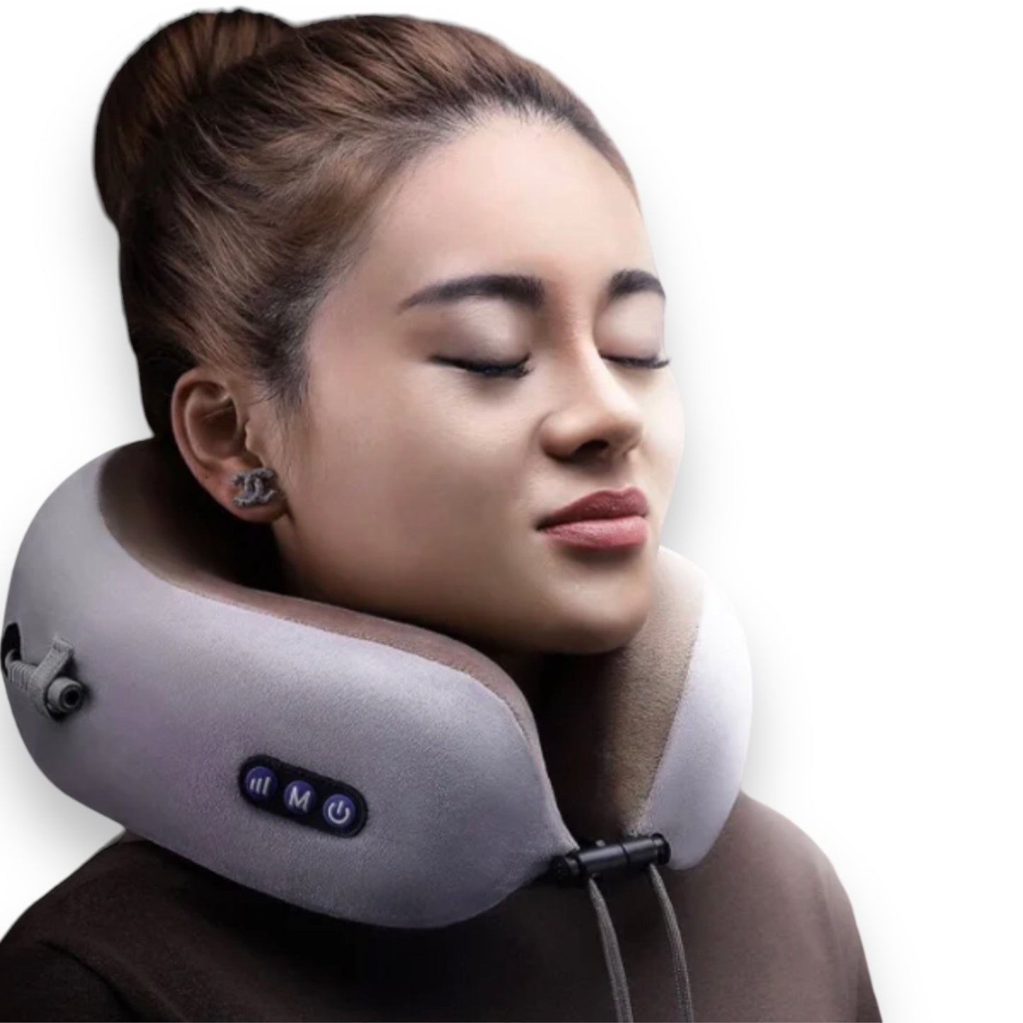 USB rechargeable travelling massage pillow