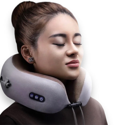 USB rechargeable travelling massage pillow