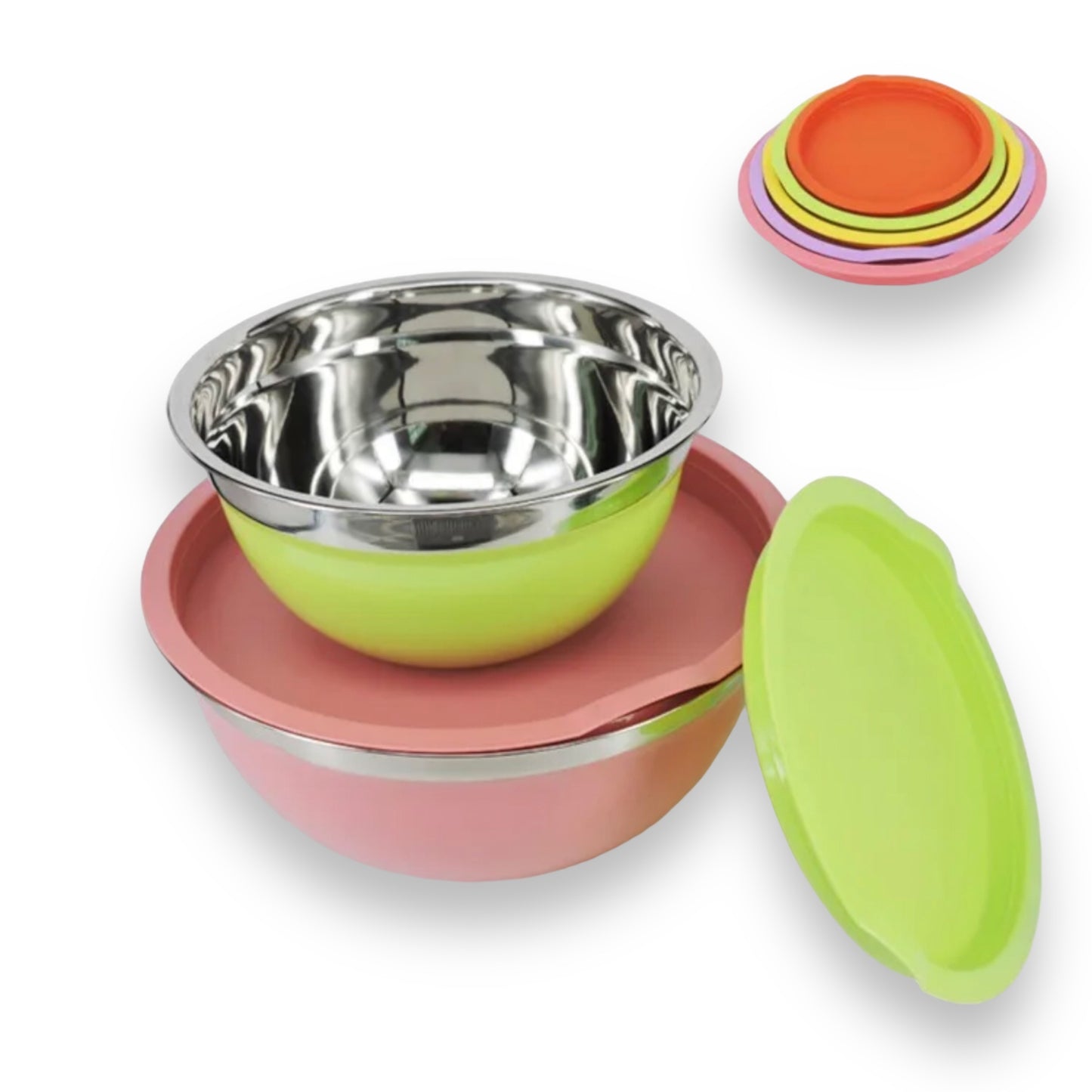 5 piece stackable mixing bowls