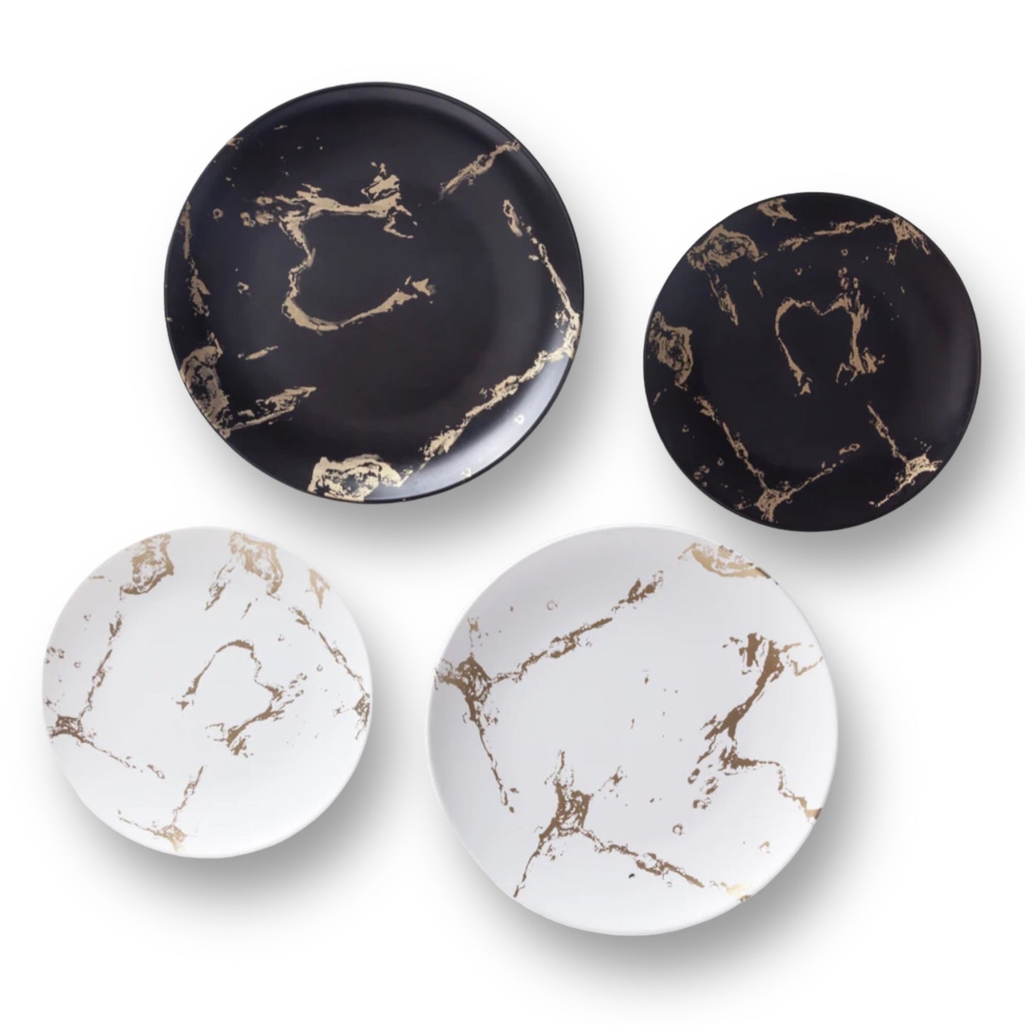 12 piece porcelain marble design dinner set