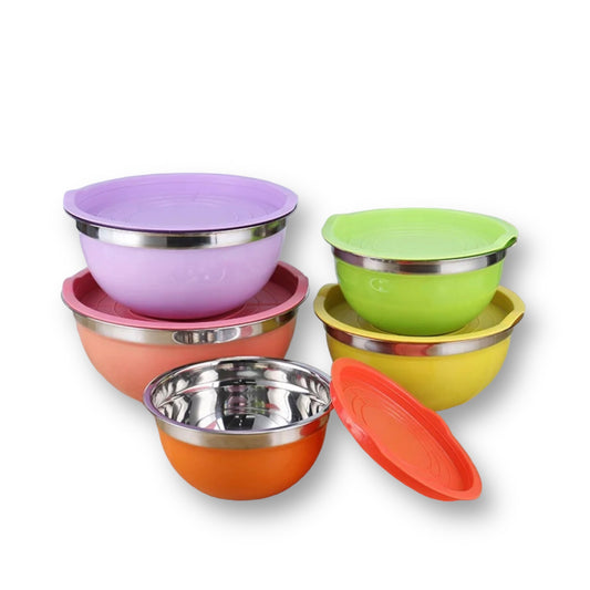 5 piece stackable mixing bowls