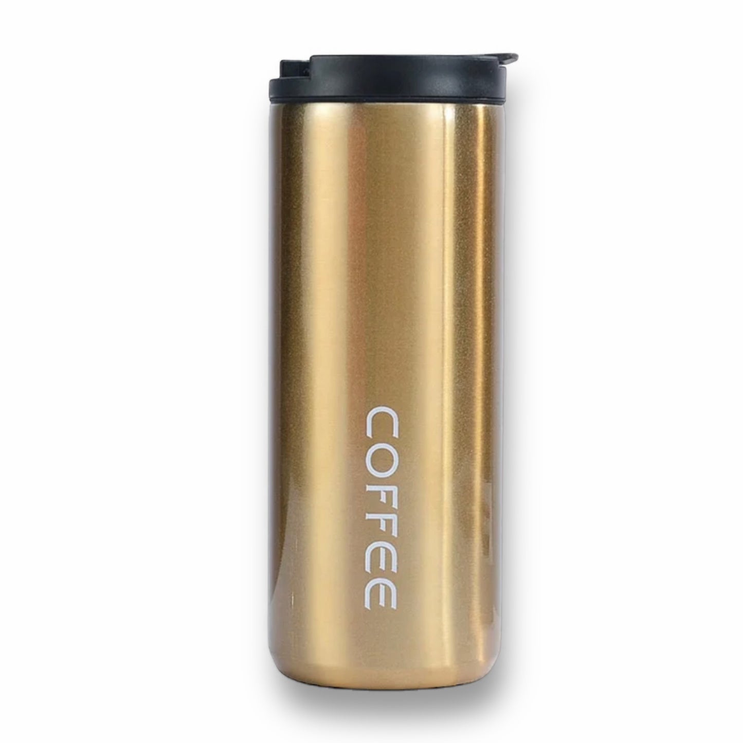 Double walled stainless steel coffee mug