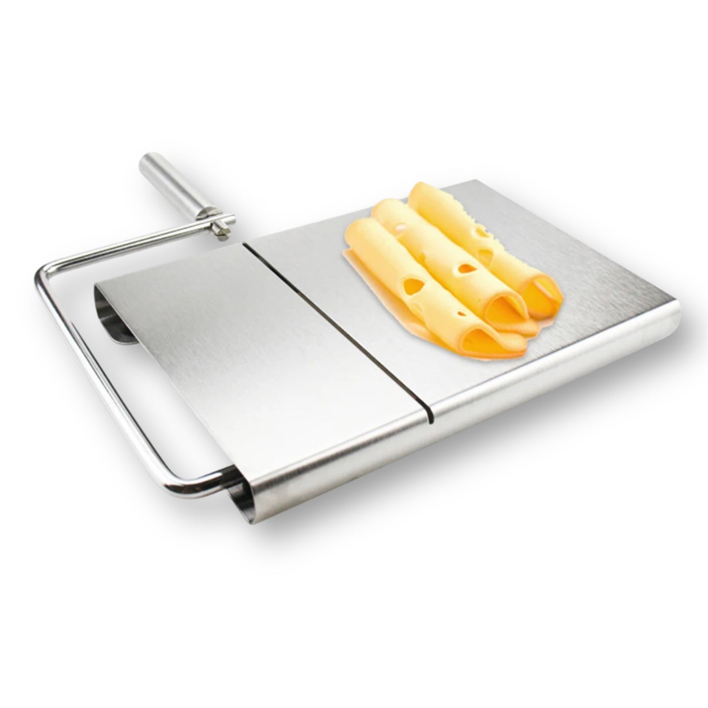 Stainless steel cheese slicer