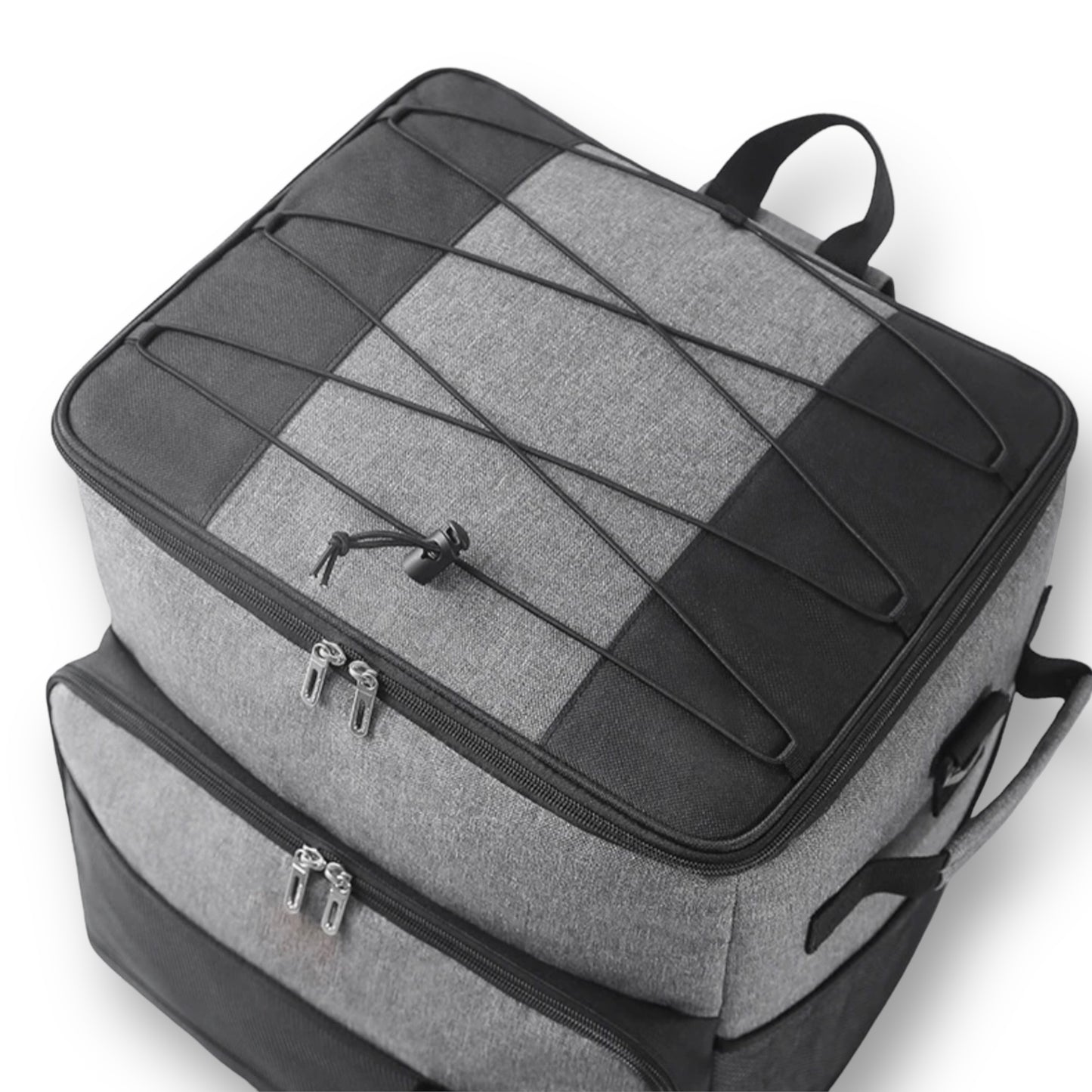 Foldable trolley thermal cooler bag