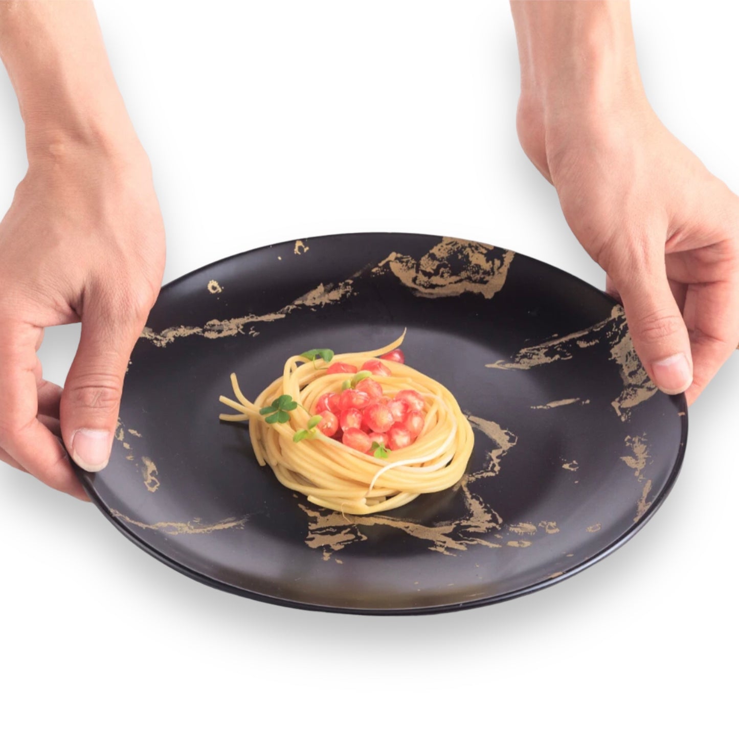 12 piece porcelain marble design dinner set