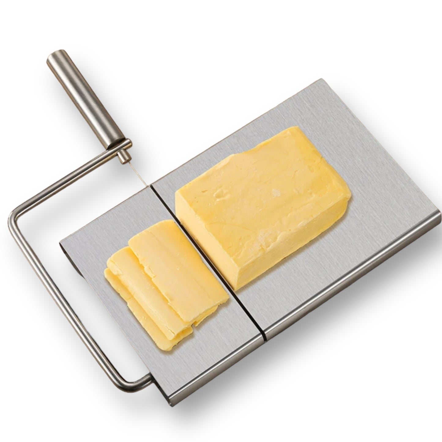 Stainless steel cheese slicer