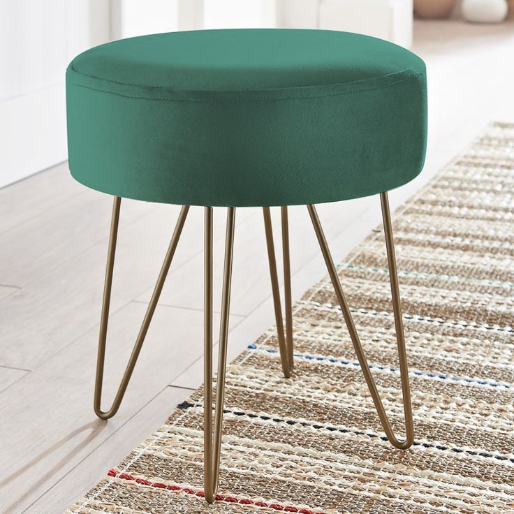 Modern Velvet Dressing Stool