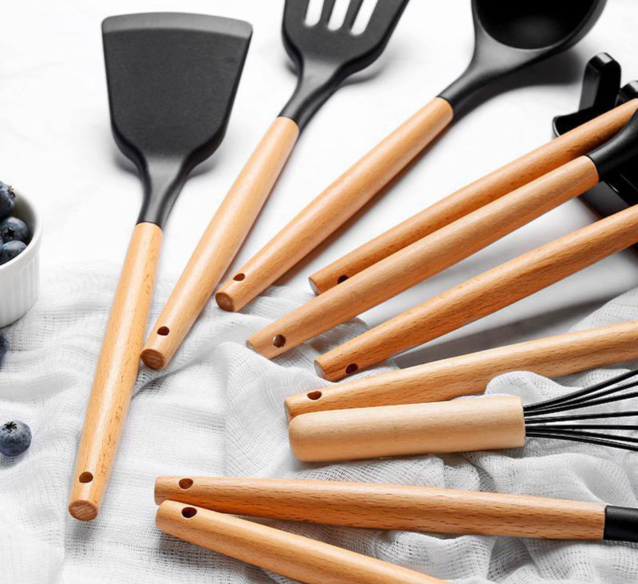 12 Piece Silicone Cooking Spoons