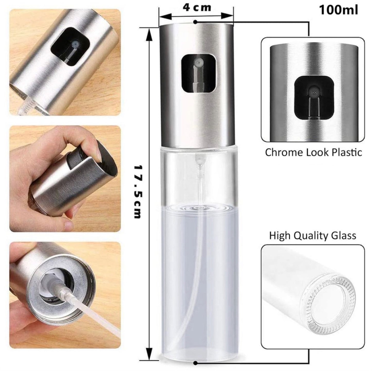 Oil and vinegar spray bottle set