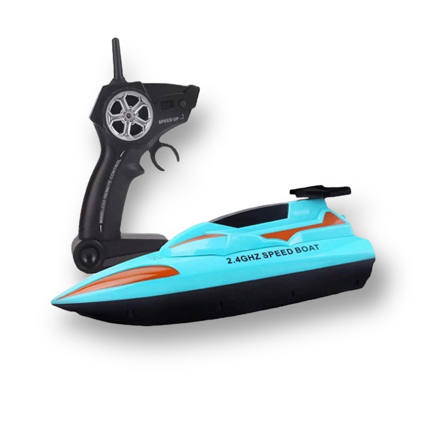 2.4 GHz remote controlled speedboat toy