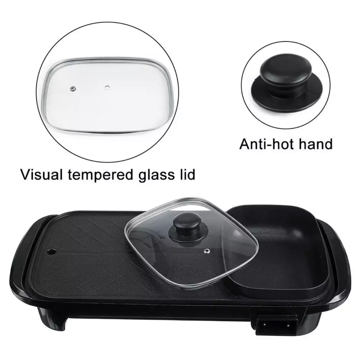2 in 1 grill and hotpot