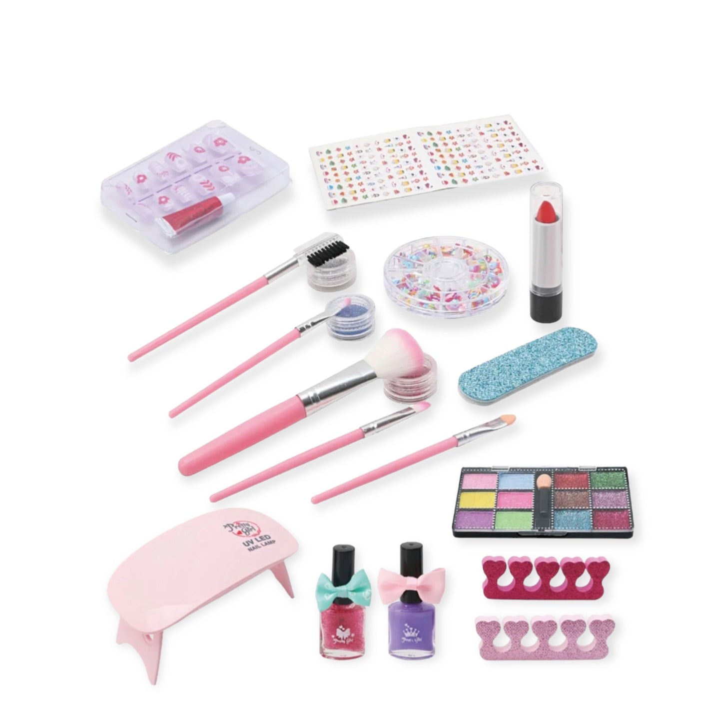 Kid’s nail kit toy set with UV lamp