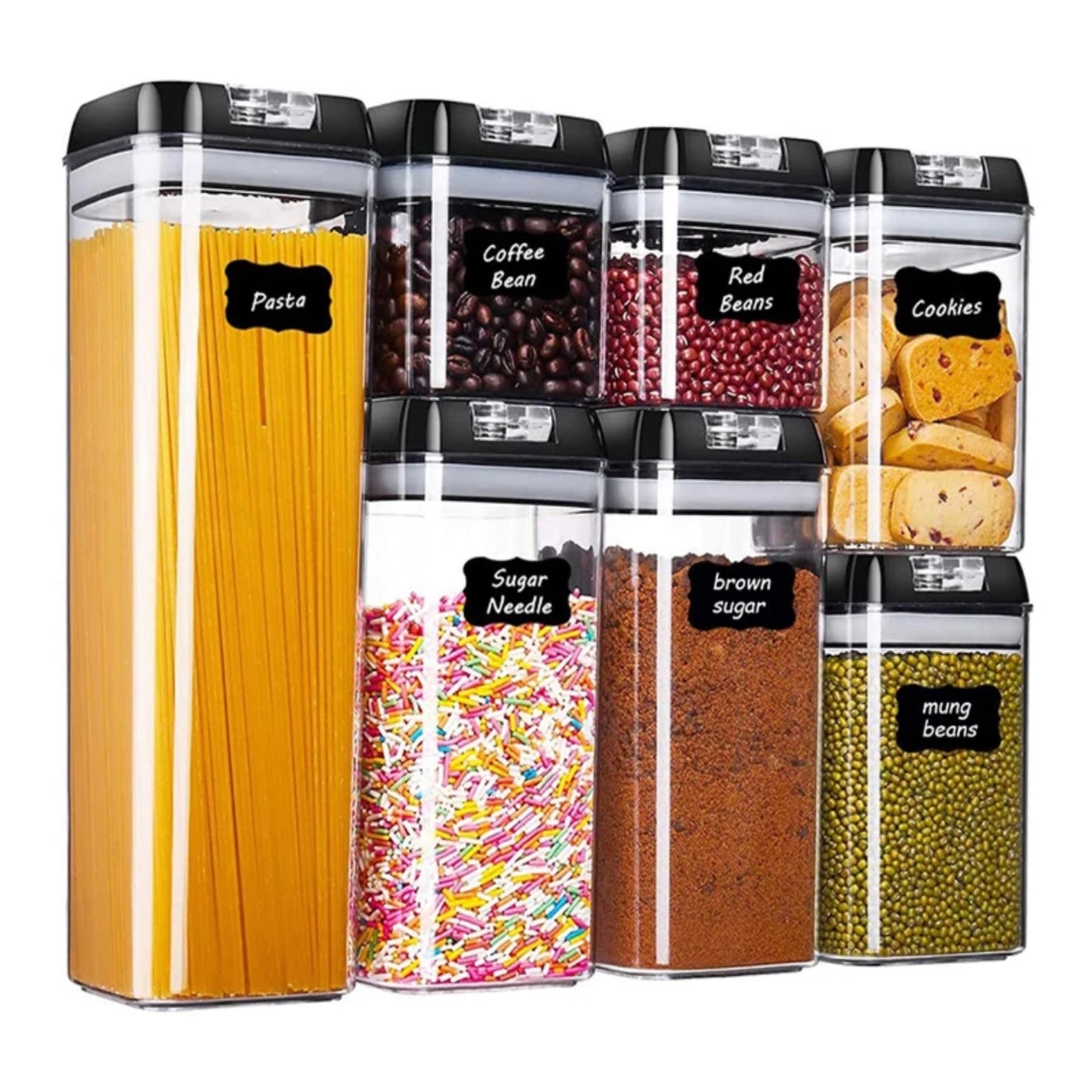 Air tight food container 7 piece set