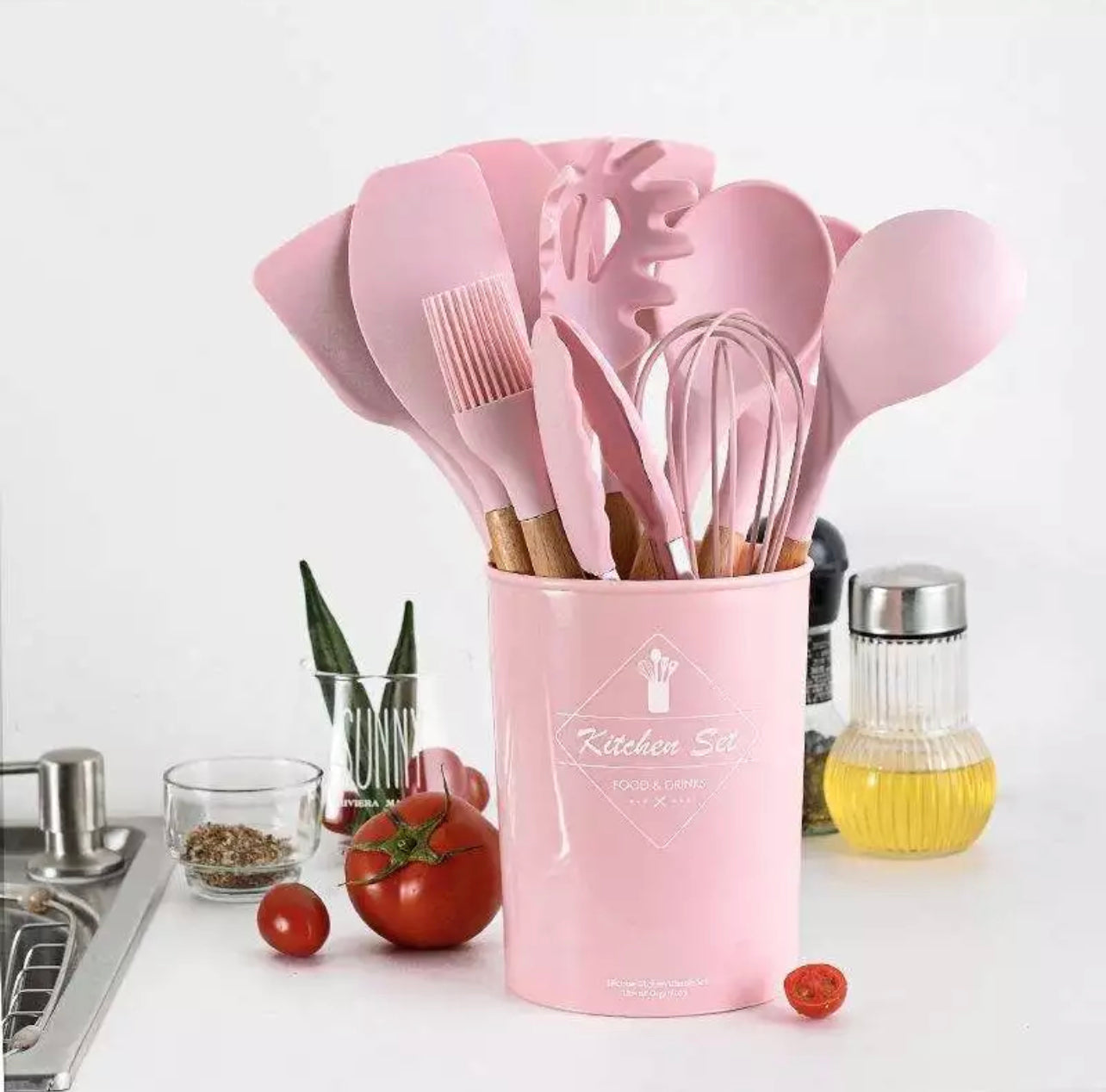 12 Piece Silicone Cooking Spoons