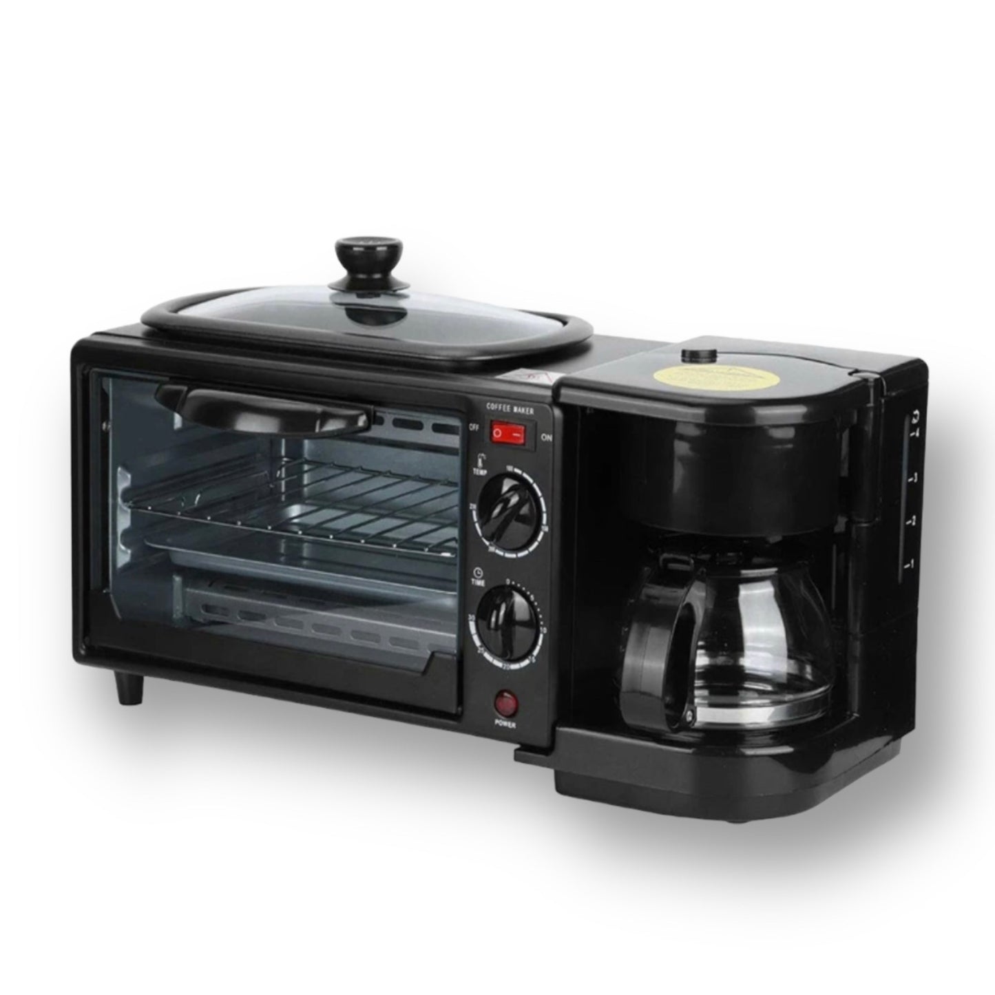 Breakfast maker machine with 3 in 1 functionality