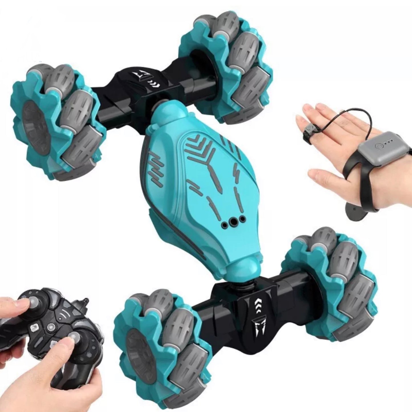 Stunt rotating car dual remote control function