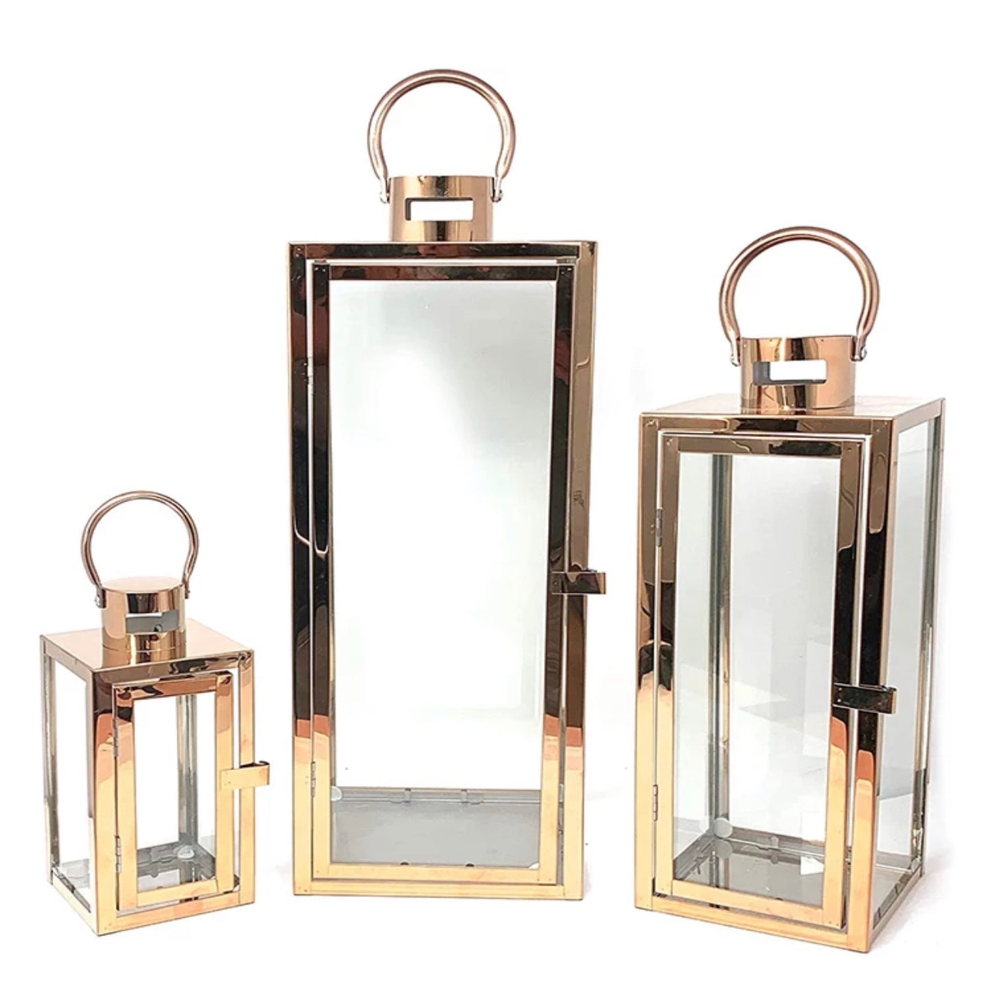 Lantern set suitable for outdoor or indoor use