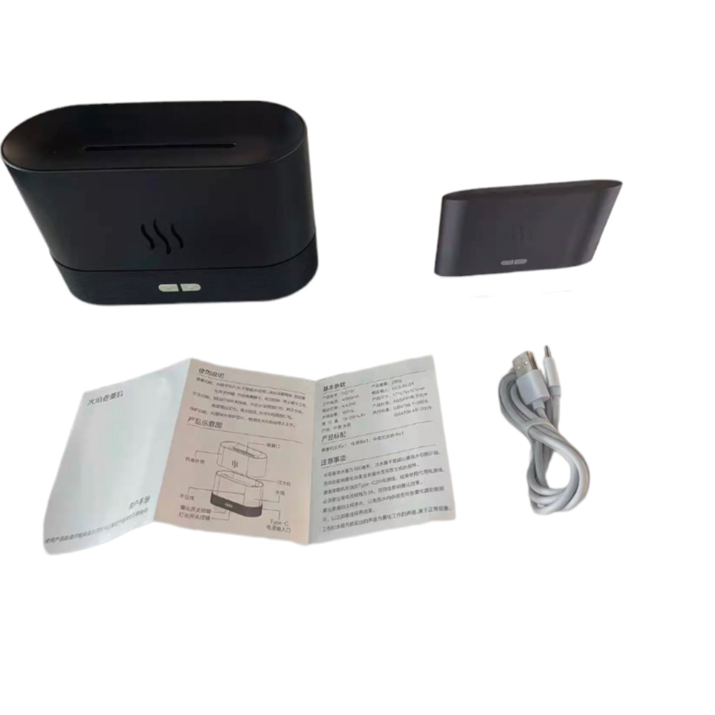 Aroma flame diffuser/humidifier