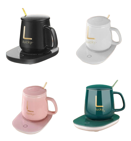 Ceramic Cup With USB Warmer Coaster