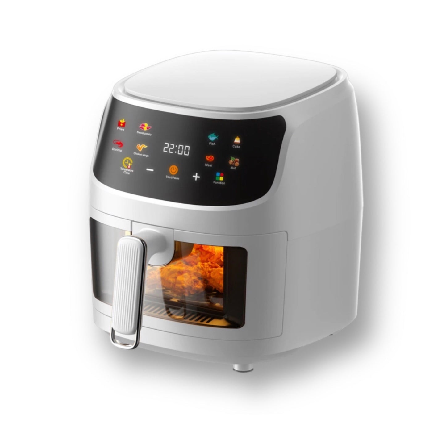 8 litre digital air fryer with visible window