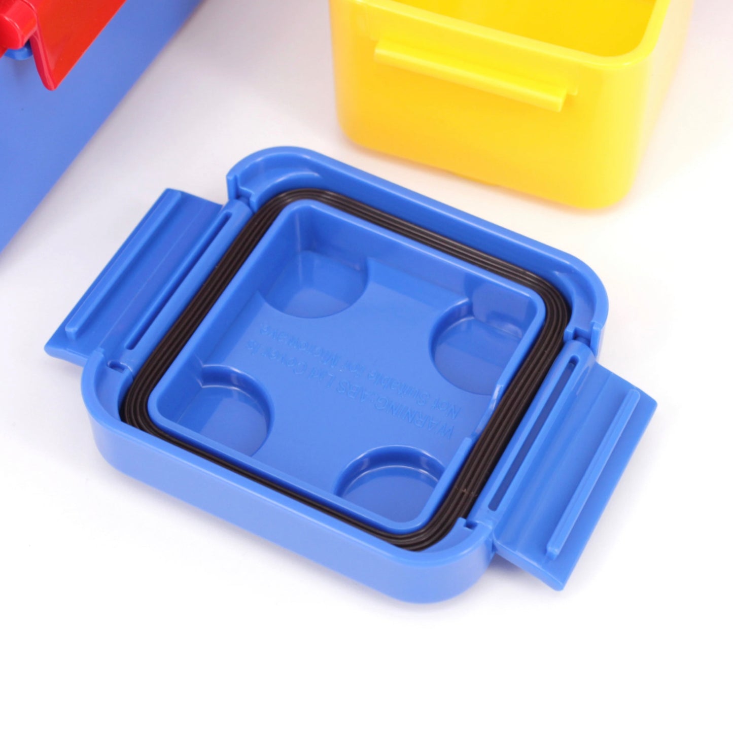 3 piece lego shaped lunch box