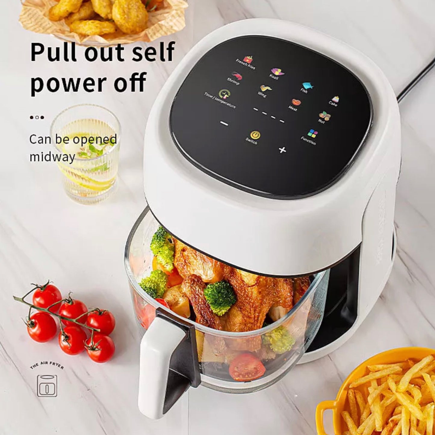 6 litre glass digital airfryer