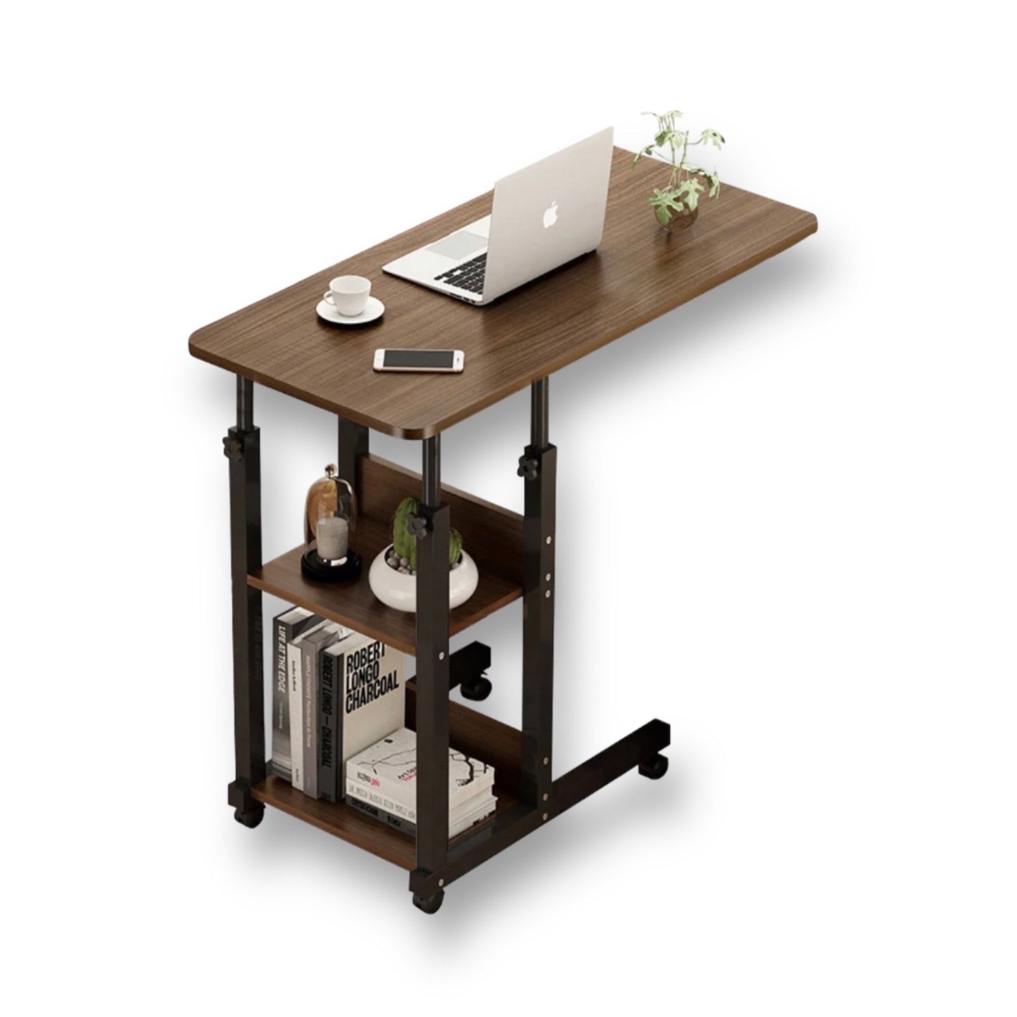 Multifunctional adjustable table with wheels