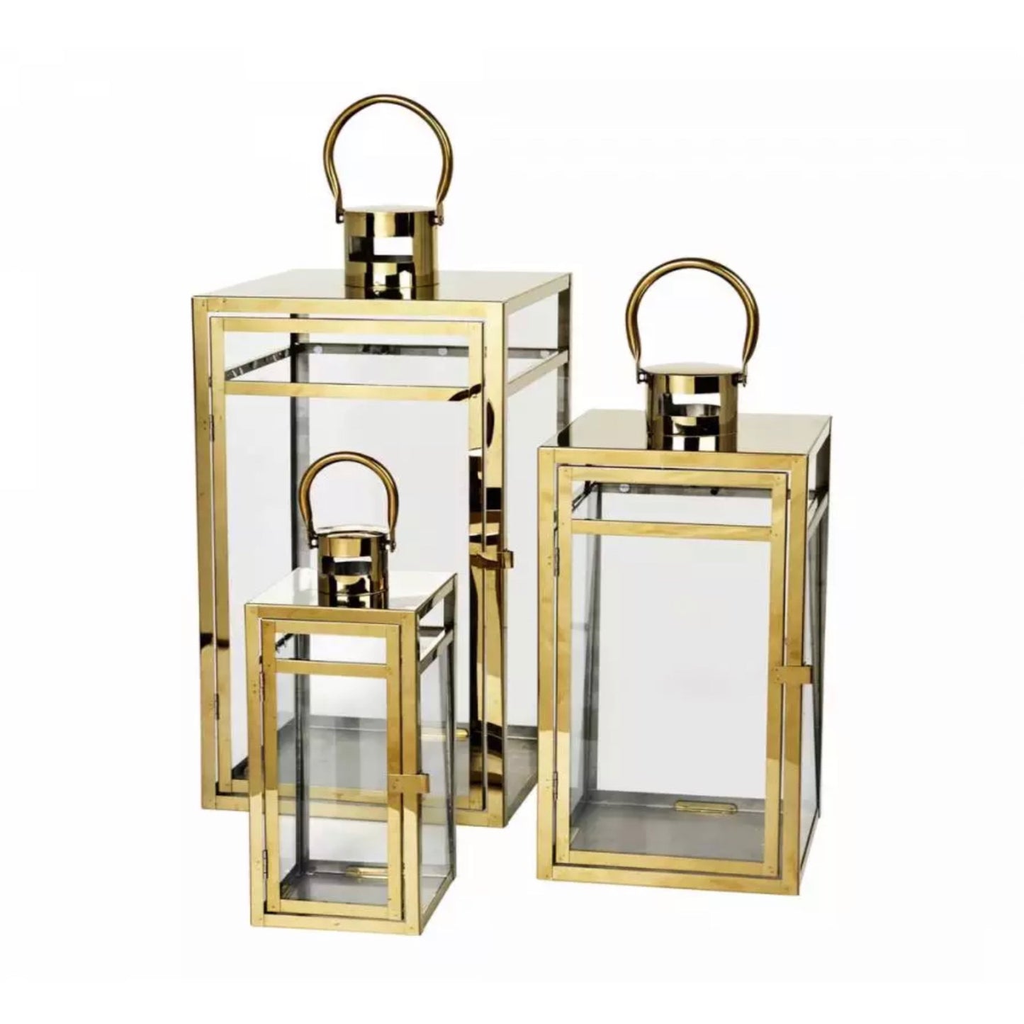 Lantern set suitable for outdoor or indoor use