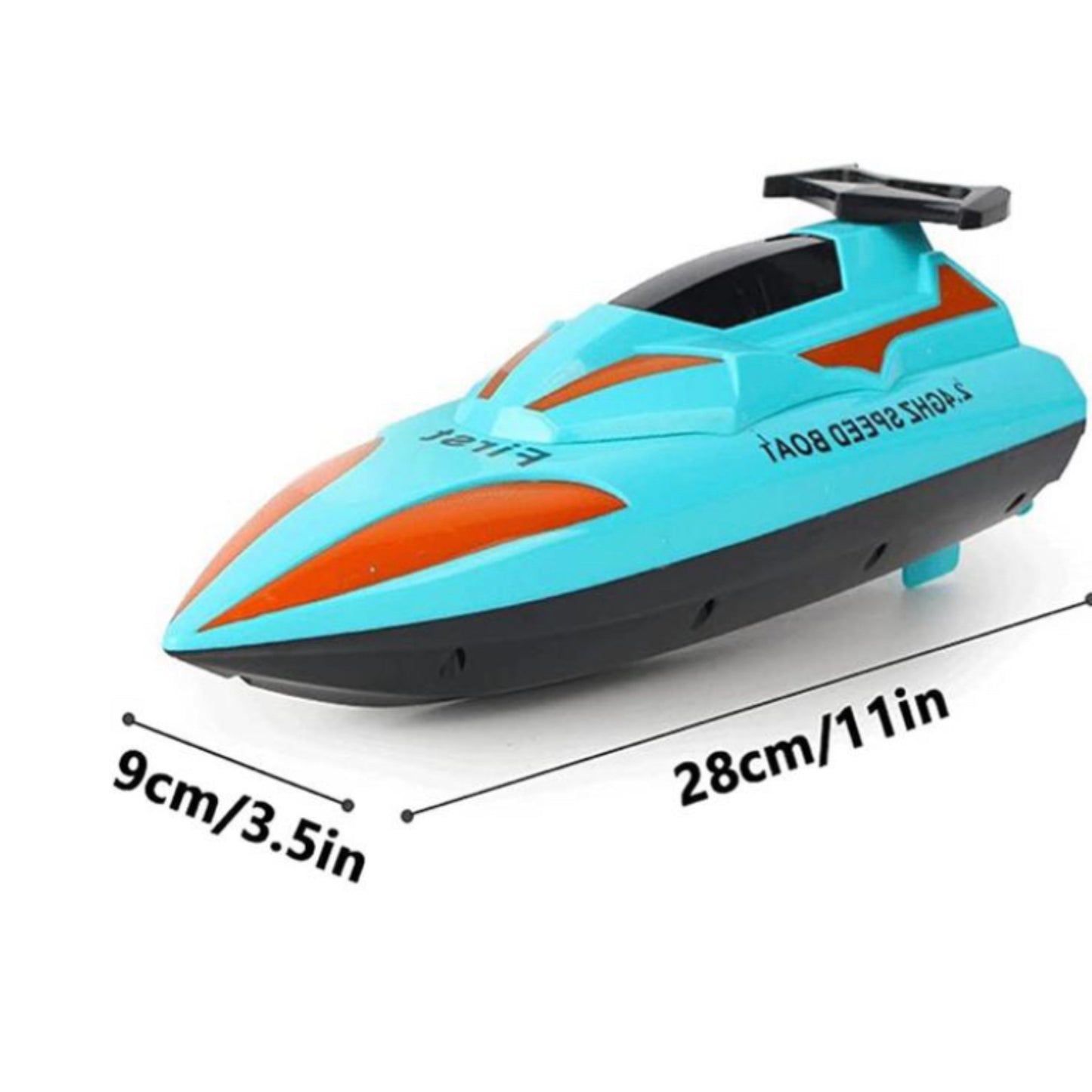 2.4 GHz remote controlled speedboat toy