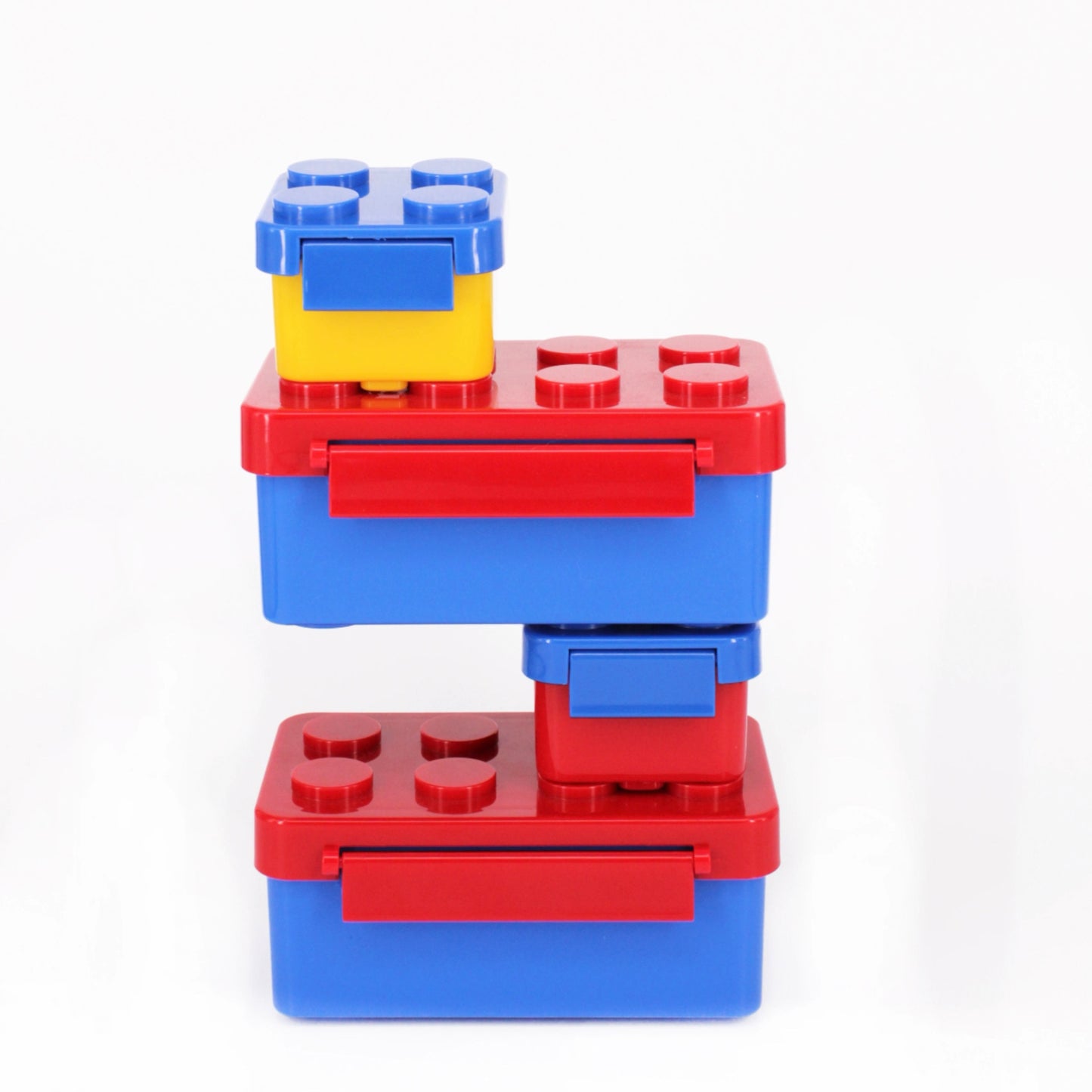 3 piece lego shaped lunch box