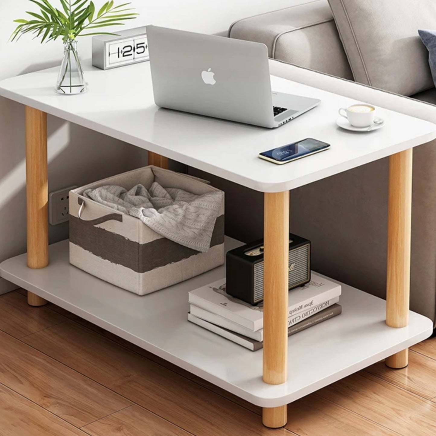 2 tier nordic decor table