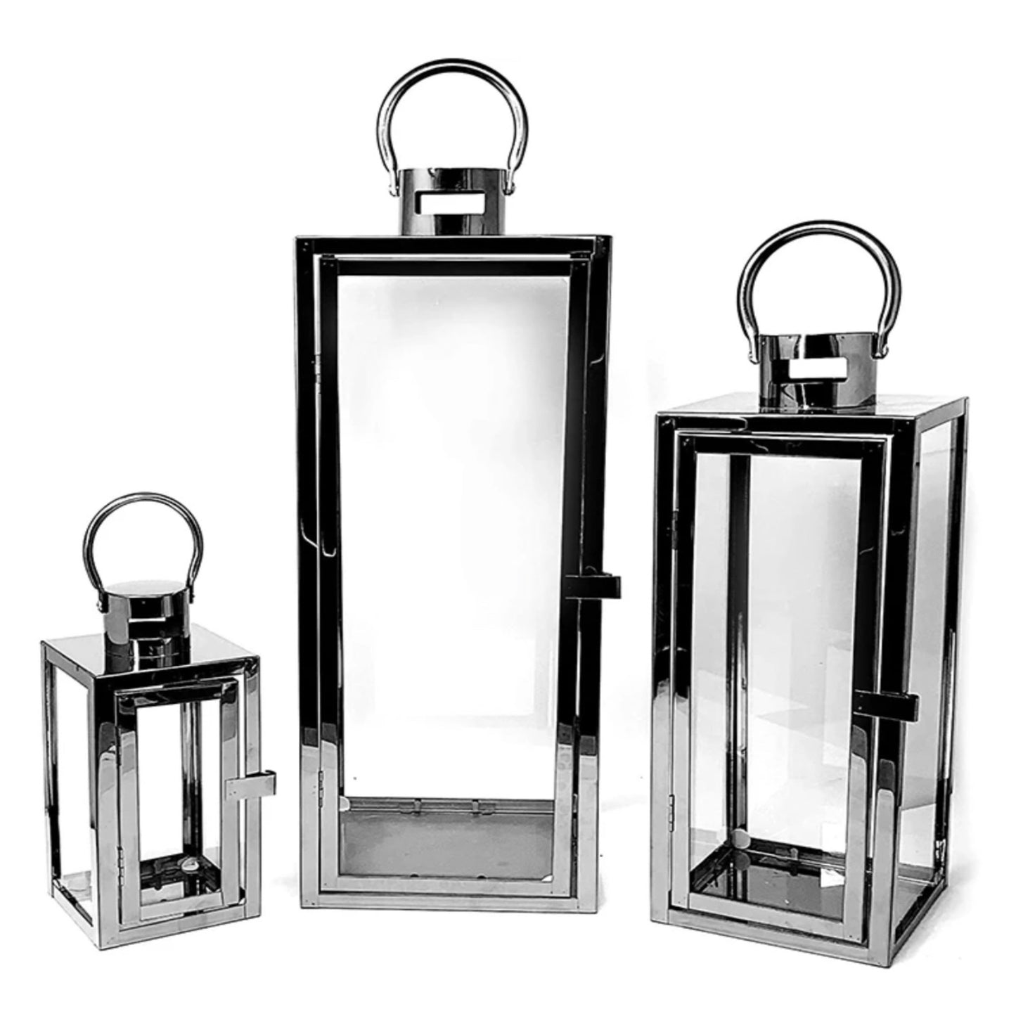 Lantern set suitable for outdoor or indoor use