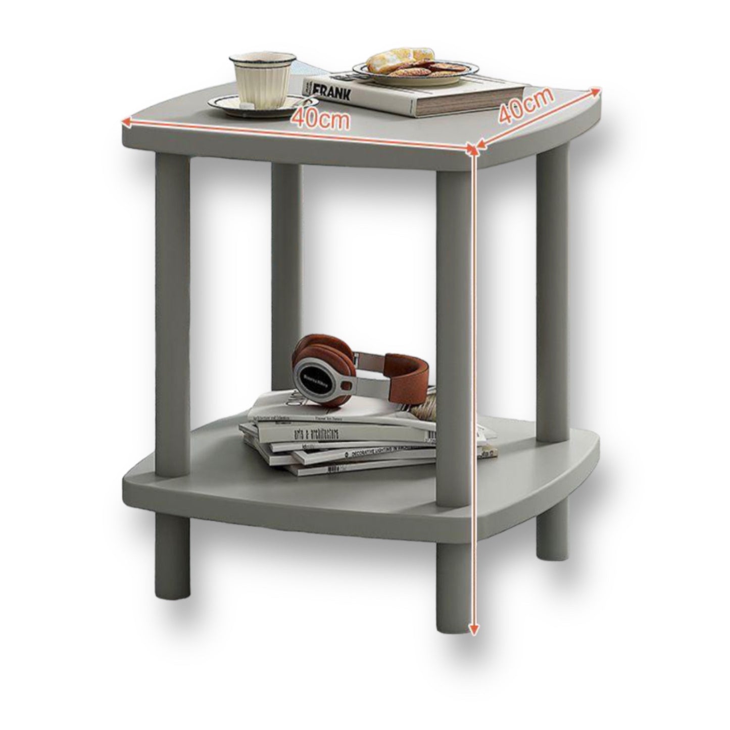2 tier nordic decor table