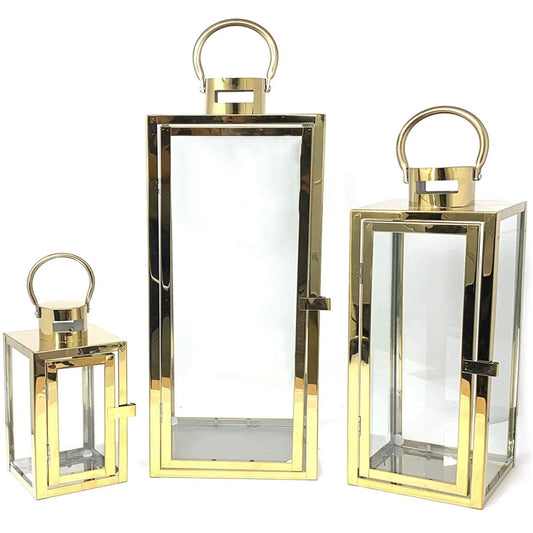 Lantern set suitable for outdoor or indoor use