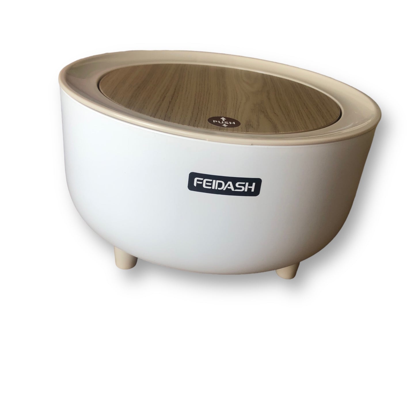 Mini trash bin with press lid 2 litre capacity