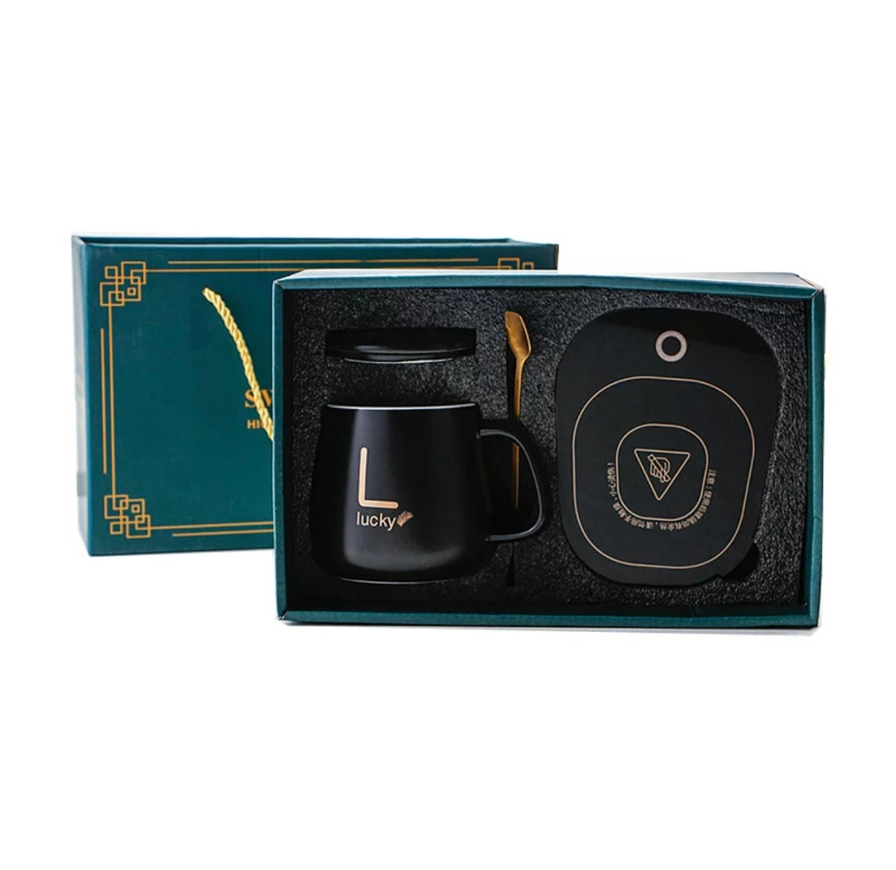 Ceramic Cup With USB Warmer Coaster