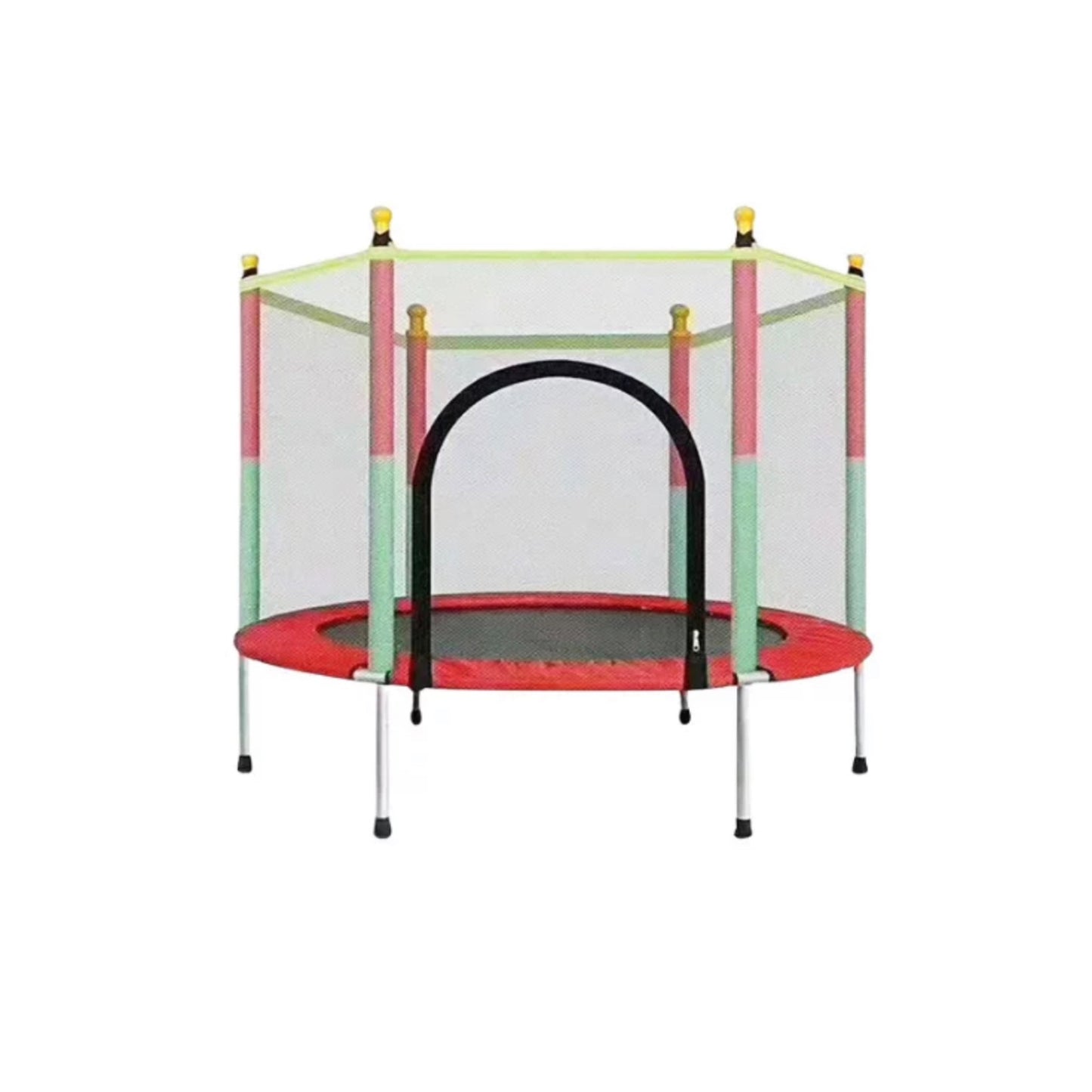 Premium Kids Mini Trampoline with Safety Net Enclosure