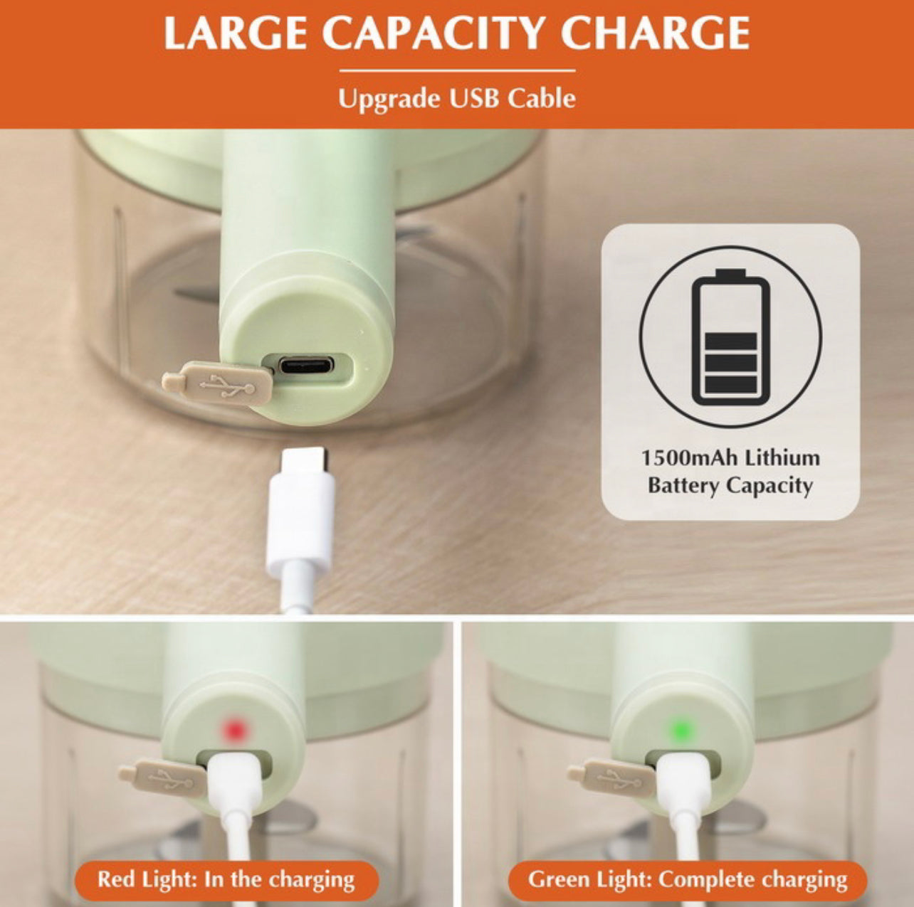 Rechargeable Mini Food Processor