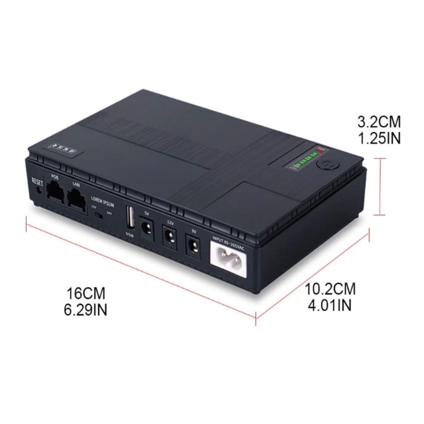 Mini DC Ups/ Powerbank 10400 mAh