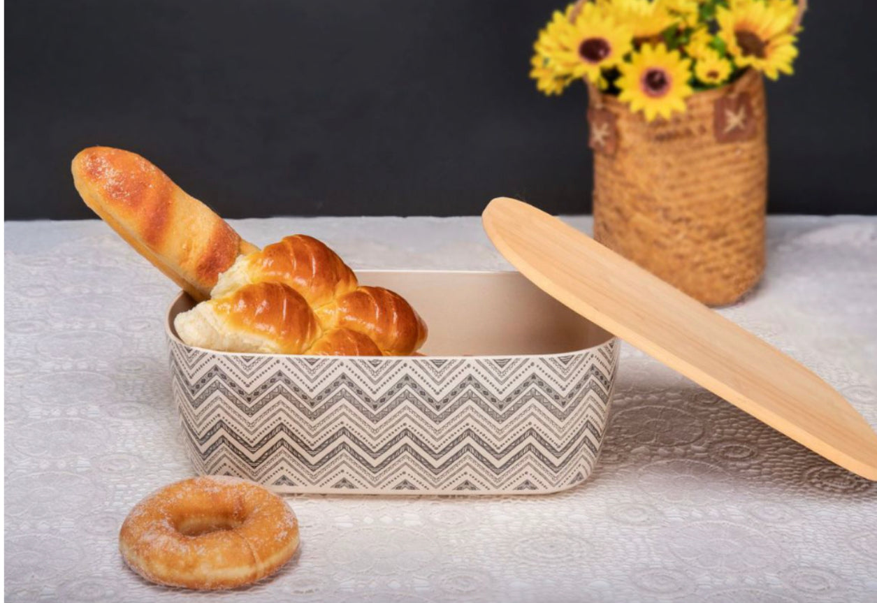 Bamboo Bread Bin & Canister Set