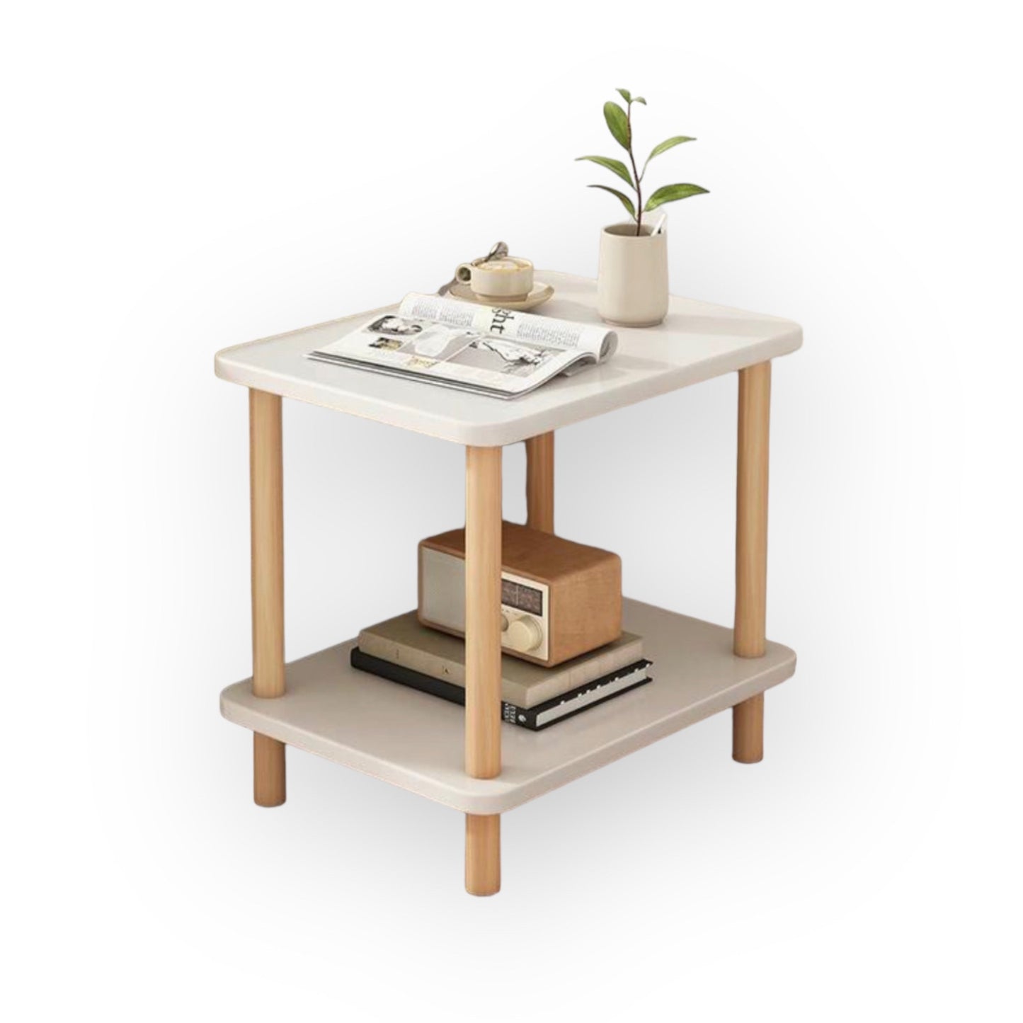 2 tier nordic decor table
