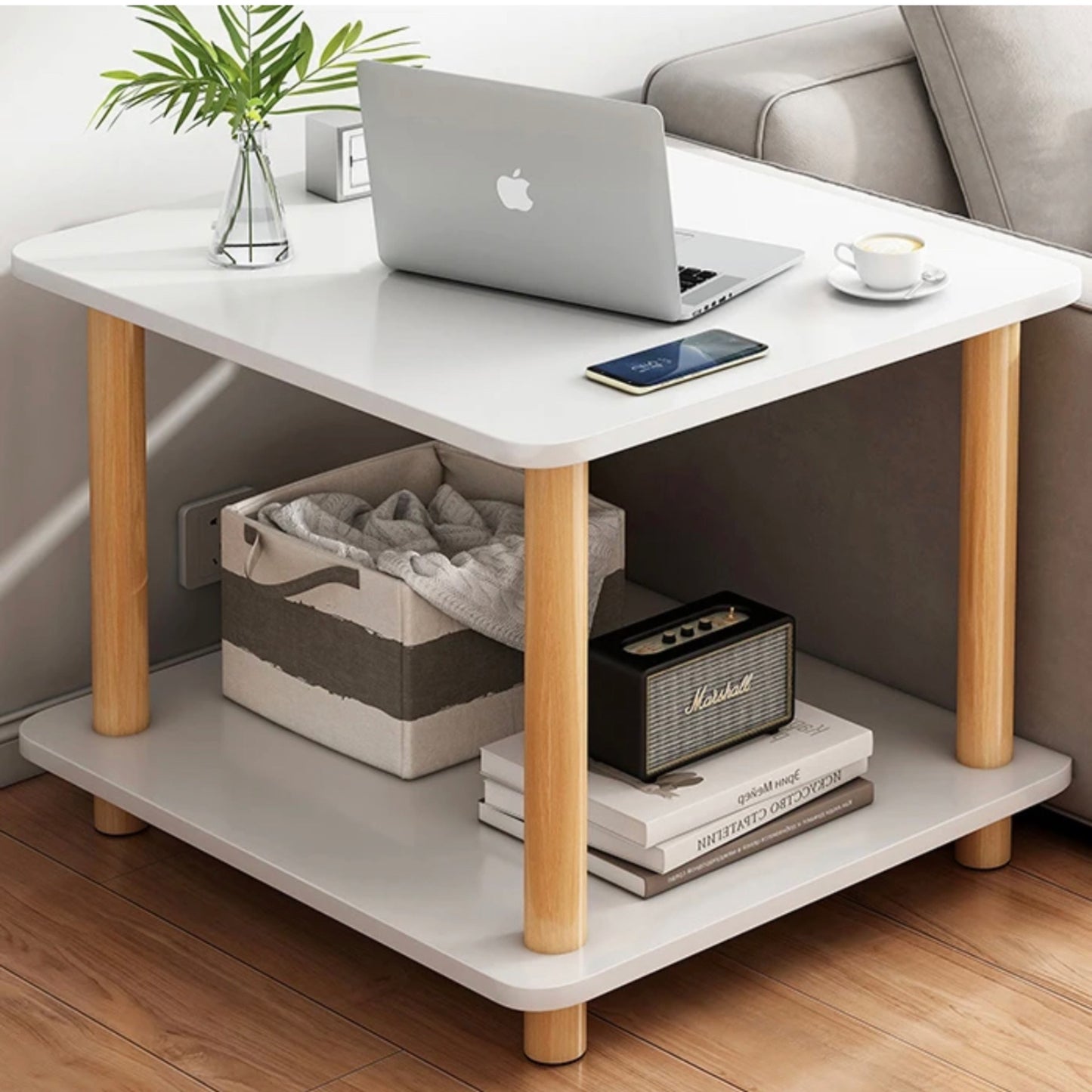 2 tier nordic decor table
